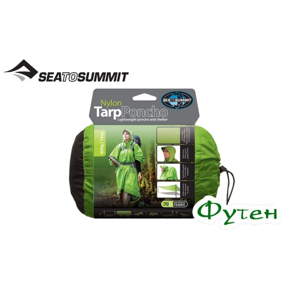 Пончо от дождя Sea to Summit TARP PONCHO 70D green 