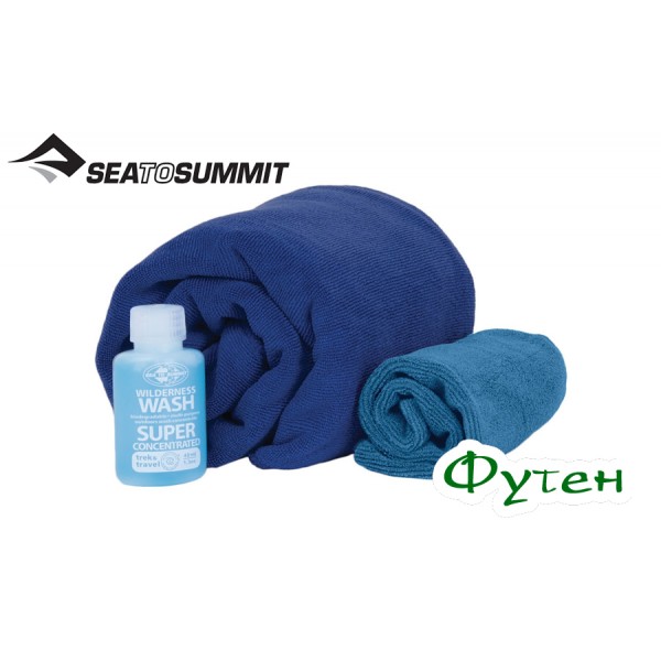 Набор полотенце и шампунь Sea to Summit TEK TOWEL WASH KIT cobalt blue