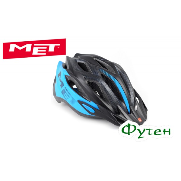 Велошлем Met CROSSOVER XL matt cyan/black