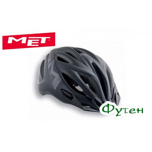 Велошлем Met 20 MILES matt texture black (reflective stickers) NF