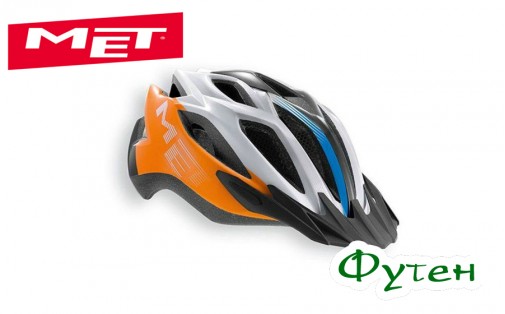 шлем Met CROSSOVER orange/cyan XL