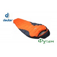 Спальник Deuter DREAM lite 400 (-26-8-2) sun orange-midnight Левая молния