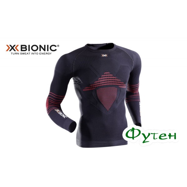 Термоблуза мужская X-BIONIC Energizer MK2 Man Shirt LS Roundneck black/red