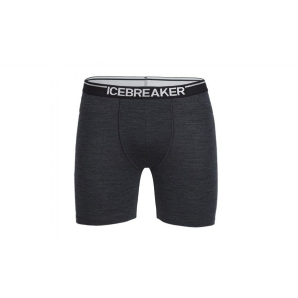 Термошорти чоловічі Icebreaker ANATOMICA LONG BOXERS MEN jet hthr/black