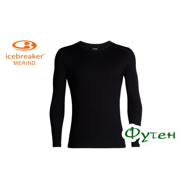 Термобелье блуза мужская Icebreaker TECH LS CREWE MEN black