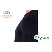 Термобелье блуза мужская Icebreaker TECH LS CREWE MEN black