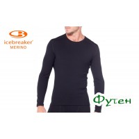 Термобелье блуза мужская Icebreaker TECH LS CREWE MEN black