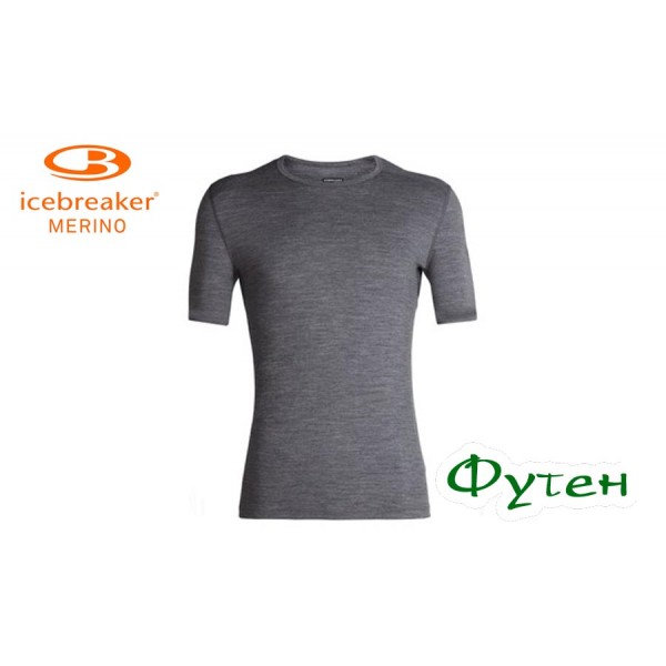 Термофутболка чоловіча Icebreaker OASIS SS CREWE MEN gritstone heather