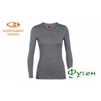 Термобелье женское Icebreaker TECH LS CREWE WMN critstone heather