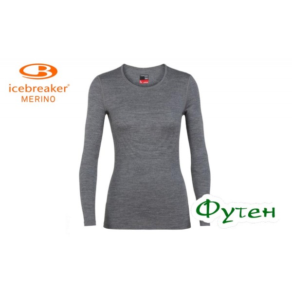 Термобелье женское Icebreaker TECH LS CREWE WMN critstone heather