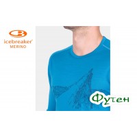 Термобелье мужское Icebreaker OASIS DELUXE RAGLAN LS CREWE LA MEIJE MEN alpine