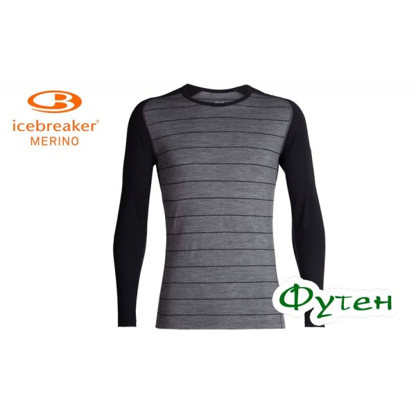 Термобелье мужское Icebreaker OASIS DELUXE RAGLAN LS CREWE MEN gritstone heather