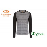 Термобелье мужское Icebreaker OASIS DELUXE RAGLAN LS CREWE MEN gritstone heather