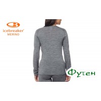 Термобелье женское Icebreaker OASIS LS CREWE WMN gritstone heather