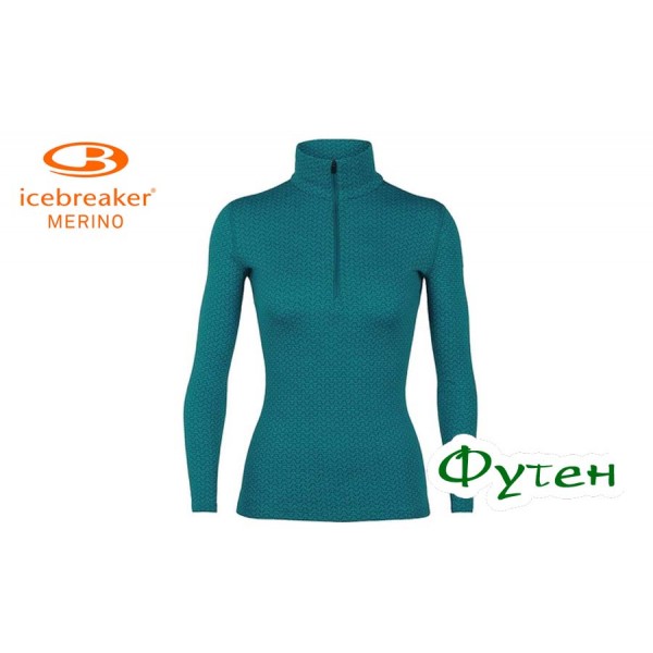 Термобілизна жіноча Icebreaker VERTEX LS HALF ZIP WMN Mountain Dash kingfisher/arctic teal