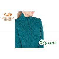 Термобелье женское Icebreaker VERTEX LS HALF ZIP WMN Mountain Dash kingfisher/arctic teal