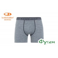 Термобелье мужское Icebreaker ANATOMICA BOXERS MEN gritstone heather/black stripe