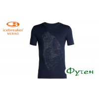 Футболка Icebreaker TECH LITE SS CREWE CONTOUR WOLF MEN dk night heather