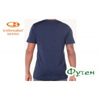 Футболка Icebreaker TECH LITE SS CREWE CONTOUR WOLF MEN dk night heather