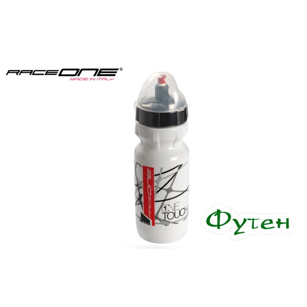 Велофляга RaceOne Bottle Onetouch white/black 600 мл