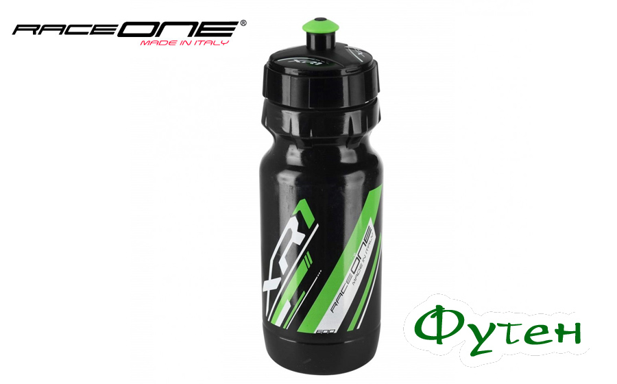 Фляга пластиковая RaceOne Bottle XR1 black/green