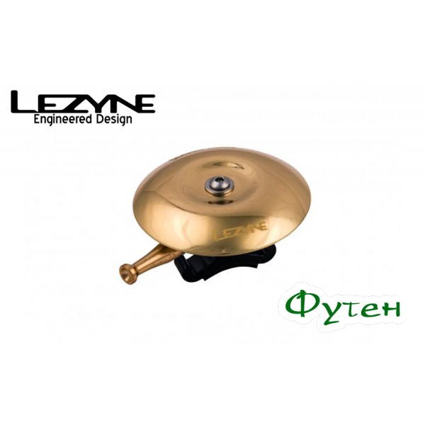 Звонок на велосипед Lezyne CLASSIC SHALLOW BRASS BELL чёрный