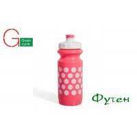 Велосипедная фляга Green Cycle Polka Dot с Big Flow valve pink/white 0.6 л