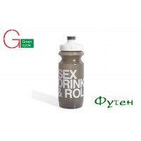 Велосипедная фляга Green Cycle Sex Drink & Roll Big Flow valve matt/gray 0.6 л