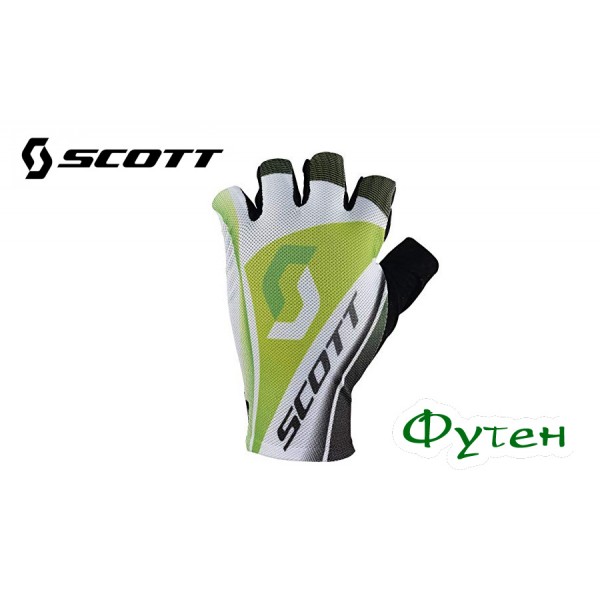 Велоперчатки SCOTT RC SF  белый/зеленый XXL