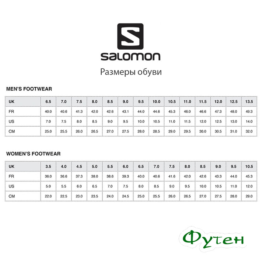 Размерная сетка Salomon SPIKECROSS 3 CS black/radian