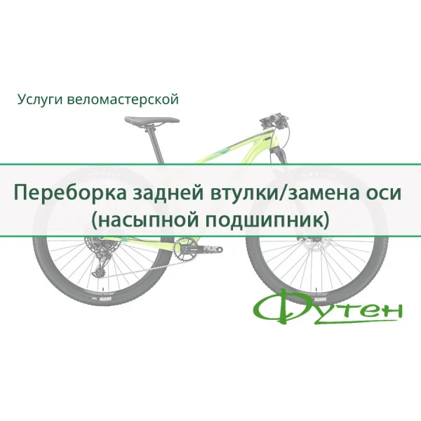 Перебирання задньої втулки / заміна осі (насипний підшипник)